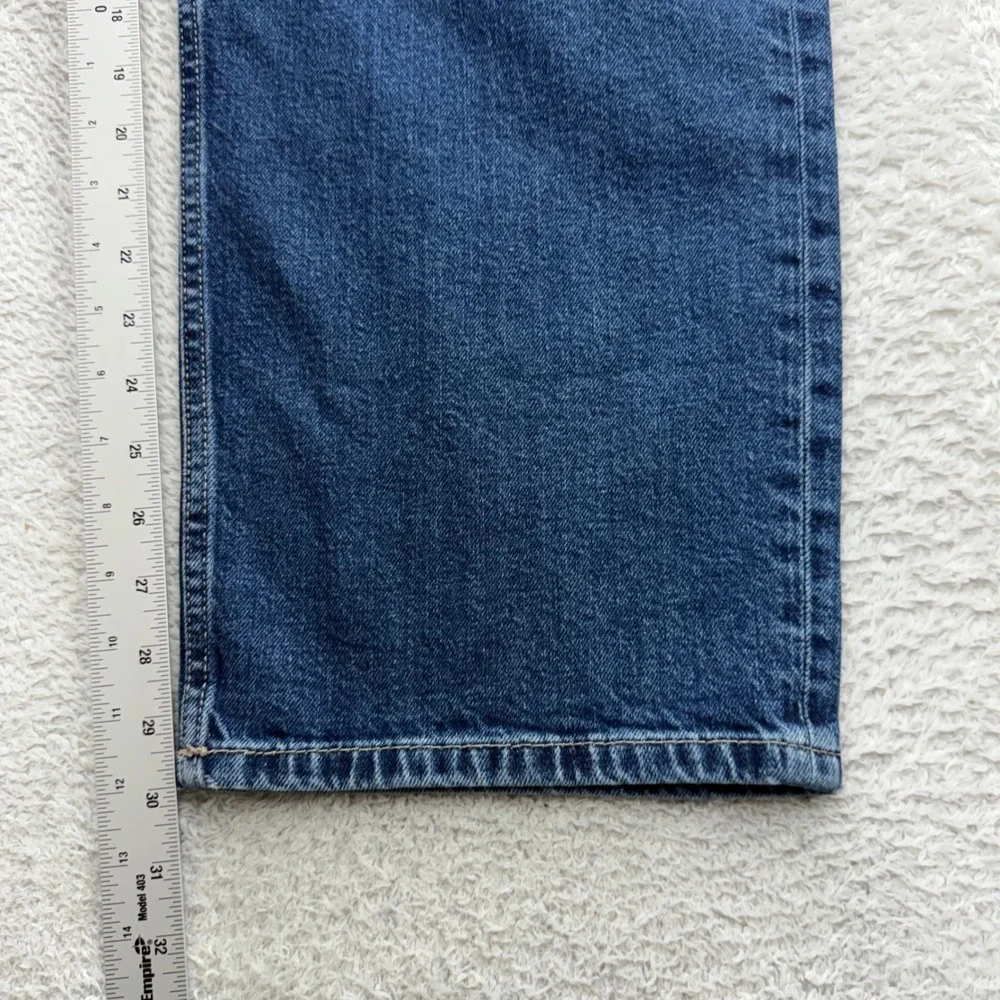 Banana Republic Mens Straight Fit Jeans Blue Medium Wash Denim 33 11311